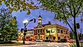 Bank and Clock Tower in Chagrin Falls, Ohio. Editorial credit: Lynne Neuman / Shutterstock.com