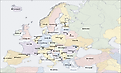 The capital cities of Europe.