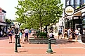 The New Jersey shore resort community of Cape May is home to the colorful Washington Street Mall. Editorial credit: George Wirt / Shutterstock.com