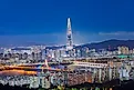 Seoul City at night South Korea