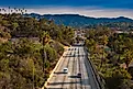 Pasadena Freeway (Arroyo Seco Parkway) CA 110 leads to downtown Los Angeles.
