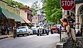 The charming downtown area of Eureka Springs, Arkansas. Image credit: shuttersv / Shutterstock.com