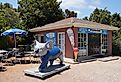 : A Koala Sculpture which is part of an Art Trail in Mount Tamborine. Image credit POC via Shutterstock.com