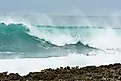Ocean water averages about 3.5% salt, though salinity varies from place to place.