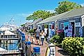 Stores next to the harbor in Nantucket, Massachusetts. (Image credit Mystic Stock Photography via Shutterstock)