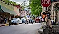 A charming street scene at Eureka Springs, Arkansas. Image credit: shuttersv / Shutterstock.com.