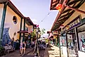 Crowded walkways with shops and restaurants in Hanelai, Hawaii. Image by bluestork via Shutterstock.