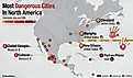 infographic of the most dangerous cities in the world