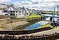 Views of the harbor in Portrush, Northern Ireland.