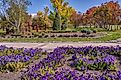Bottineau, North Dakota, serves as a gateway to the International Peace Garden, pictured here