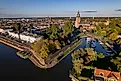 Aerial of Vispoorthaven and Zutphen. 