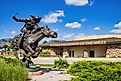 Sunny view of the Buffalo Bill Center of the West in Cody, Wyoming. Image credit:  Kit Leong / Shutterstock.com.