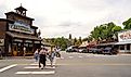 Street view of downtown Winthrop, Washington. Editorial credit: melissamn / Shutterstock.com.