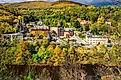 Jim Thorpe, Pennsylvania, drenched in fall colors.
