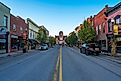 Brick buildings along the main street in Bardstown, Kentucky. Editorial credit: Jason Busa / Shutterstock.com