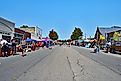 A busy downtown street in Emporia, Kansas. Image credit: Mark Reinstein / Shutterstock.com.