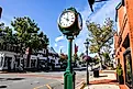 The beautiful downtown area of New Canaan, Connecticut. Editorial credit: Miro Vrlik Photography / Shutterstock.com.