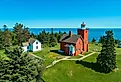 The Two Harbors Light Station in Two Harbors, Minnesota. Image credit Dennis MacDonald via Shutterstock