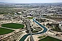 Arizona-California Border at Colorado River in Yuma