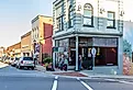 Street view in Elkin, North Carolina. Image credit Nolichuckyjake via Shutterstock