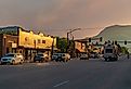 Downtown Cody, Wyoming at sunset. Editorial credit: SL-Photography / Shutterstock.com