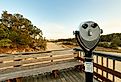 Nags Head, North Carolina: Panoramic view of Sand dune at Jockey's Ridge State Park.