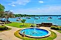 eautiful scenery on the Skaneateles Lake, one of the Finger Lakes in New York.