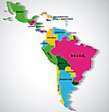 Map of Latin America