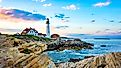 Portland Head Lighthouse in Portland, Maine. 
