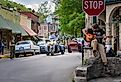 Downtown Eureka Springs, Arkansas. Image credit shuttersv via Shutterstock