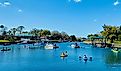 People enjoying aquatic activities in Crystal River, Florida.