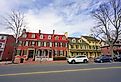 Downtown street in Haddonfield, New Jersey. Image credit EQRoy via Shutterstock