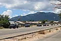 President Trump's motorcade heading toward the border in Sierra Vista, Arizona, United States. Editorial credit: Charlotte Evelyn / Shutterstock.com