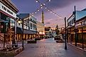 The Plaza on Mill Street at dusk in Grass Valley, California. Image credit: Cavan-Images / Shutterstock.com.