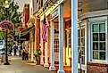 Downtown Chagrin Falls, Ohio, with people dining on Main Street. Image credit Lynne Neuman via Shutterstock.