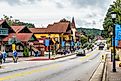 Helen, Georgia Bavarian village stores shops streetscape
