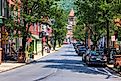 Downtown Jim Thorpe, Pennsylvania.