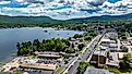 Aerial view of Lake George, New York. Image credit: TW Farlow Media / Shutterstock.com.