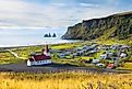 Vik village in Iceland.
