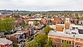 Aerial view of Newport, Kentucky.