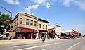 Downtown street in Cody, Wyoming. Editorial credit: Jillian Cain Photography / Shutterstock.com
