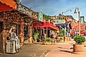 Downtown tourist marketplace in Sedona, Arizona. Editorial credit: Lynne Neuman / Shutterstock.com.