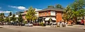 The main tourist district along Queen Street in Niagara on the lake.