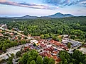 Aeiral view of Helen, Georgia.