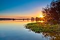 Sunset at Lake Talquin State Park near Tallahassee, Florida