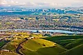 Aerial view of Lewiston, Idaho.