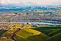 Aerial view of Lewiston, Idaho.