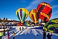 Hot air balloon festival in Winthrop, Washington. Image credit: oksana.perkins / Shutterstock.com.