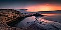 Sunrise on the Black Sea coast