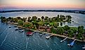Aerial View of Lake Madison, South Dakota